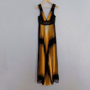 BCBGMaxAzria 100% Silk Evening Dress